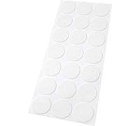 Adsamm® / 21 x patins en feutre / blancs / Ø 30 mm / rond / 1,5 mm d' épaisseur / patins glisseurs auto-adhésifs de qualité optimale de Adsamm®