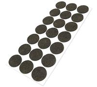 Adsamm® / 21 x patins en feutre / bruns / Ø 30 mm / rond / épaisseur 3,5 mm / patins glisseurs auto-adhésifs de qualité optimale