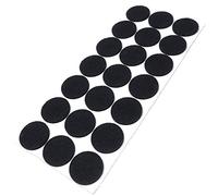 Adsamm® / 21 x patins en feutre / noirs / Ø 30 mm / rond / épaisseur 3,5 mm / patins glisseurs auto-adhésifs de qualité optimale