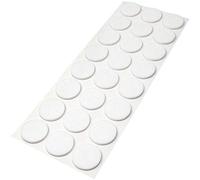 Adsamm® / 24 x patins en feutre / blancs / Ø 28 mm / rond / épaisseur 3,5 mm / patins glisseurs auto-adhésifs de qualité optimale