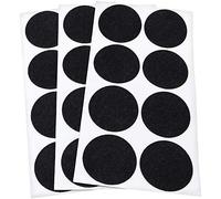 Adsamm® / 24 x patins en feutre / noirs / Ø 50 mm / rond / 1,5 mm d' épaisseur / patins glisseurs auto-adhésifs de qualité optimale de Adsamm®