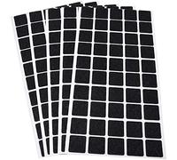 Adsamm® / 250 x patins en feutre / noirs / 20x20 mm / carré / 1,5 mm d' épaisseur / patins glisseurs auto-adhésifs de qualité optimale de Adsamm®