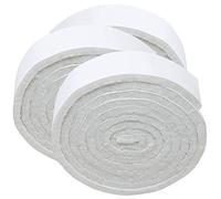 Adsamm® / 3 x Rouleaux de rubans adhésifs en feutre découpables / blancs / 19x1000 mm / rouleaux / épaisseur 3,5 mm / patins feutre auto-adhésifs de qualité optimale