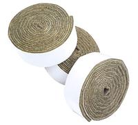 Adsamm® / 3 x Rouleaux de rubans adhésifs en feutre découpables / bruns / 24x1000 mm / rouleaux / épaisseur 3,5 mm / patins feutre auto-adhésifs de qualité optimale