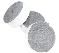Adsamm® / 3 x Rouleaux de Rubans adhésifs en Feutre découpables/Gris / 24x1000 mm/Rouleaux/épaisseur 3,5 mm/Patins Feutre Auto-adhésifs de qualité optimale