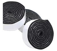 Adsamm® / 3 x Rouleaux de Rubans adhésifs en Feutre découpables/Noirs / 24x1000 mm/Rouleaux/épaisseur 3,5 mm/Patins Feutre Auto-adhésifs de qualité optimale