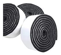 Adsamm® / 3 x Rouleaux de rubans adhésifs en feutre découpables / noirs / 29x1000 mm / rouleaux / épaisseur 3,5 mm / patins feutre auto-adhésifs de qualité optimale