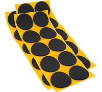 Adsamm® / 30 x Patins antidérapants Autocollants en Caoutchouc cellulaire EPDM/ø 45 mm/Noir/Rond/Patins antidérapants de 2,5 mm d'épaisseur