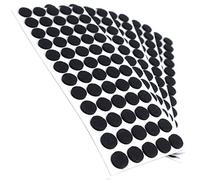 Adsamm® / 300 x patins en feutre / noirs / Ø 14 mm / rond / épaisseur 3,5 mm / patins glisseurs auto-adhésifs de qualité optimale