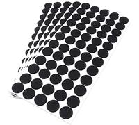 Adsamm® / 300 x patins en feutre / noirs / Ø 20 mm / rond / épaisseur 3,5 mm / patins glisseurs auto-adhésifs de qualité optimale