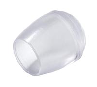 Adsamm® / 32 x Embouts extérieur / transparent / Ø 11 - 12 mm / rond / robuste glisseur à fixer sur tout les jambes rondes des meubles / pour zones sèches et humides.