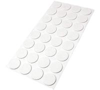 Adsamm® / 32 x patins en feutre / blancs / Ø 26 mm / rond / épaisseur 3,5 mm / patins glisseurs auto-adhésifs de qualité optimale