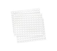 Adsamm® / 324 x Patins antidérapants Autocollants en Caoutchouc cellulaire EPDM/ø 10 mm/Blanc/Rond/Patins antidérapants de 2,5 mm d'épaisseur