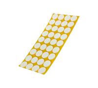 Adsamm® / 36 x Patins antidérapants Autocollants en Caoutchouc cellulaire EPDM/ø 24 mm/Blanc/Rond/Patins antidérapants de 2,5 mm d'épaisseur