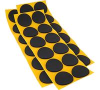 Adsamm® / 36 x Patins antidérapants Autocollants en Caoutchouc cellulaire EPDM/ø 40 mm/Noir/Rond/Patins antidérapants de 2,5 mm d'épaisseur