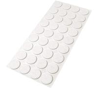 Adsamm® / 36 x patins en feutre / blancs / Ø 24 mm / rond / épaisseur 3,5 mm / patins glisseurs auto-adhésifs de qualité optimale