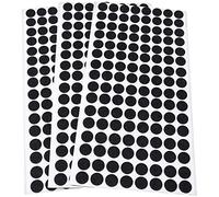 Adsamm® / 384 x patins en feutre / noirs / Ø 12 mm / rond / 1,5 mm d' épaisseur / patins glisseurs auto-adhésifs de qualité optimale de Adsamm®