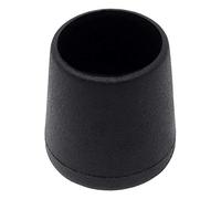 Adsamm® / 4 x Embouts extérieur / noir / Ø 21 - 23 mm / rond / robuste glisseur à fixer sur tout les jambes rondes des meubles / pour zones sèches et humides.