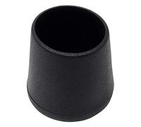 Adsamm® / 4 x Embouts extérieur / noir / Ø 24 - 26 mm / rond / robuste glisseur à fixer sur tout les jambes rondes des meubles / pour zones sèches et humides.