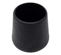 Adsamm® / 4 x Embouts extérieur / noir / Ø 27 - 29 mm / rond / robuste glisseur à fixer sur tout les jambes rondes des meubles / pour zones sèches et humides.