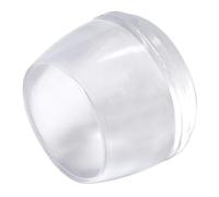 Adsamm® / 4 x Embouts extérieur / transparent / Ø 19 - 20 mm / rond / robuste glisseur à fixer sur tout les jambes rondes des meubles / pour zones sèches et humides.