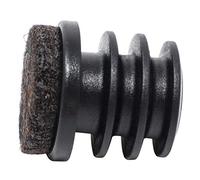 Adsamm® / 4 x Embouts insert à ailettes avec feutre / noir / Ø 18 - 20 mm / rond / patin glisseur avec feutre de la qualité premium Adsamm® / pour pieds tubulaires