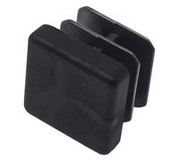 Adsamm® / 4 x Embouts insert à ailettes / noir / 16x16 - 18x18 mm / carré / patin glisseur / pour pieds tubulaires