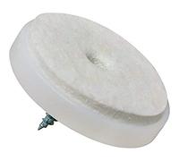 Adsamm® / 4 x patins en feutre avec vis / blancs / Ø 40 mm / rond / patins glisseurs pour visser de qualité Top de Adsamm®