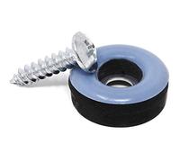 Adsamm® / 4 x patins en PTFE haut de gamme avec vis / bleu-gris / Ø 19 mm / rond / patins glisseurs qualité premium de Adsamm®