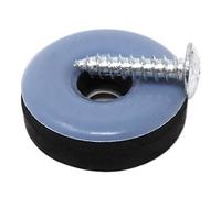 Adsamm® / 4 x patins en PTFE haut de gamme avec vis / bleu-gris / Ø 25 mm / rond / patins glisseurs qualité premium de Adsamm®