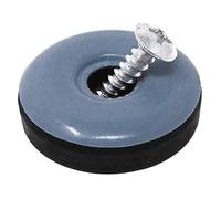 Adsamm® / 4 x patins en PTFE haut de gamme avec vis / bleu-gris / Ø 30 mm / rond / patins glisseurs qualité premium de Adsamm®