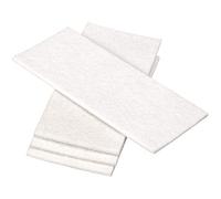 Adsamm® / 4 x plaquette autocollante en feutre pour le découpage / blancs / 80x180 mm / rectangulaire / 3,5 mm d' épaisseur / patins feutre auto-adhésifs
