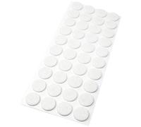 Adsamm® / 40 x patins en feutre / blancs / Ø 18 mm / rond / épaisseur 3,5 mm / patins glisseurs auto-adhésifs de qualité optimale