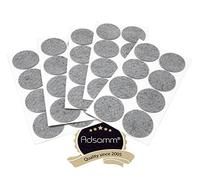 Adsamm® / 40 x patins en feutre / gris / Ø 60 mm / rond / épaisseur 3,5 mm / patins glisseurs auto-adhésifs de qualité optimale