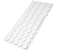 Adsamm® / 44 x patins en feutre / différentes tailles / Ø 28 mm / Ø20 mm / 25x25 mm / blancs / mixedx mm / carré / épaisseur 3,5 mm / patins glisseurs auto-adhésifs de qualité optimale