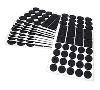Adsamm® / 440 x patins en feutre / différentes tailles / Ø 28 mm / Ø20 mm / 25x25 mm / noirs / mixedx mm / carré / épaisseur 3,5 mm / patins glisseurs auto-adhésifs de qualité optimale