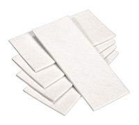 Adsamm® / 5 x plaquette autocollante en feutre pour le découpage / blancs / 80x180 mm / rectangulaire / 3,5 mm d' épaisseur / patins feutre auto-adhésifs