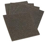 Adsamm® / 5 x plaquette autocollante en feutre pour le découpage / bruns / 100x100 mm / carré / 3,5 mm d' épaisseur / patins feutre auto-adhésifs