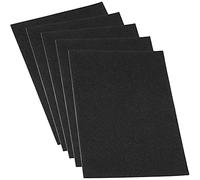 Adsamm® / 5 x plaquette autocollante en feutre pour le découpage / noirs / 200x300 mm / rectangulaire / 3,5 mm d' épaisseur / patins feutre auto-adhésifs