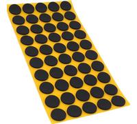 Adsamm® / 50 x Patins antidérapants Autocollants en Caoutchouc cellulaire EPDM/ø 20 mm/Noir/Rond/Patins antidérapants de 2,5 mm d'épaisseur