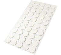 Adsamm® / 50 x patins en feutre / blancs / Ø 20 mm / rond / épaisseur 3,5 mm / patins glisseurs auto-adhésifs de qualité optimale