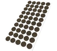 Adsamm® / 50 x patins en feutre / bruns / Ø 16 mm / rond / épaisseur 3,5 mm / patins glisseurs auto-adhésifs de qualité optimale
