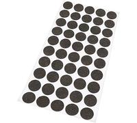 Adsamm® / 50 x patins en feutre / bruns / Ø 20 mm / rond / 1,5 mm d' épaisseur / patins glisseurs auto-adhésifs de qualité optimale de Adsamm®