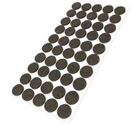 Adsamm® / 50 x patins en feutre / bruns / Ø 20 mm / rond / épaisseur 3,5 mm / patins glisseurs auto-adhésifs de qualité optimale