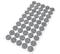 Adsamm® / 50 x patins en feutre / gris / Ø 20 mm / rond / épaisseur 3,5 mm / patins glisseurs auto-adhésifs de qualité optimale