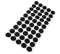 Adsamm® / 50 x patins en feutre / noirs / Ø 20 mm / rond / 1,5 mm d' épaisseur / patins glisseurs auto-adhésifs de qualité optimale de Adsamm®