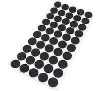 Adsamm® / 50 x patins en feutre / noirs / Ø 20 mm / rond / épaisseur 3,5 mm / patins glisseurs auto-adhésifs de qualité optimale