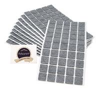 Adsamm® / 500 x patins en feutre / gris / 20x20 mm / carré / épaisseur 3,5 mm / patins glisseurs auto-adhésifs de qualité optimale
