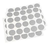 Adsamm® / 60 x caches adhésifs pour tête de vis / argent / Ø 13 mm / rond / caches autocollants avec fine épaisseur 0,45 mm, d'Adsamm®