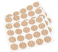 Adsamm® / 60 x caches adhésifs pour tête de vis / chêne clair / Ø 13 mm / rond / caches autocollants avec fine épaisseur 0,45 mm, d'Adsamm®